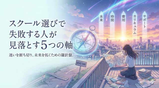 スクール選びで失敗する人が見落とす5つの軸