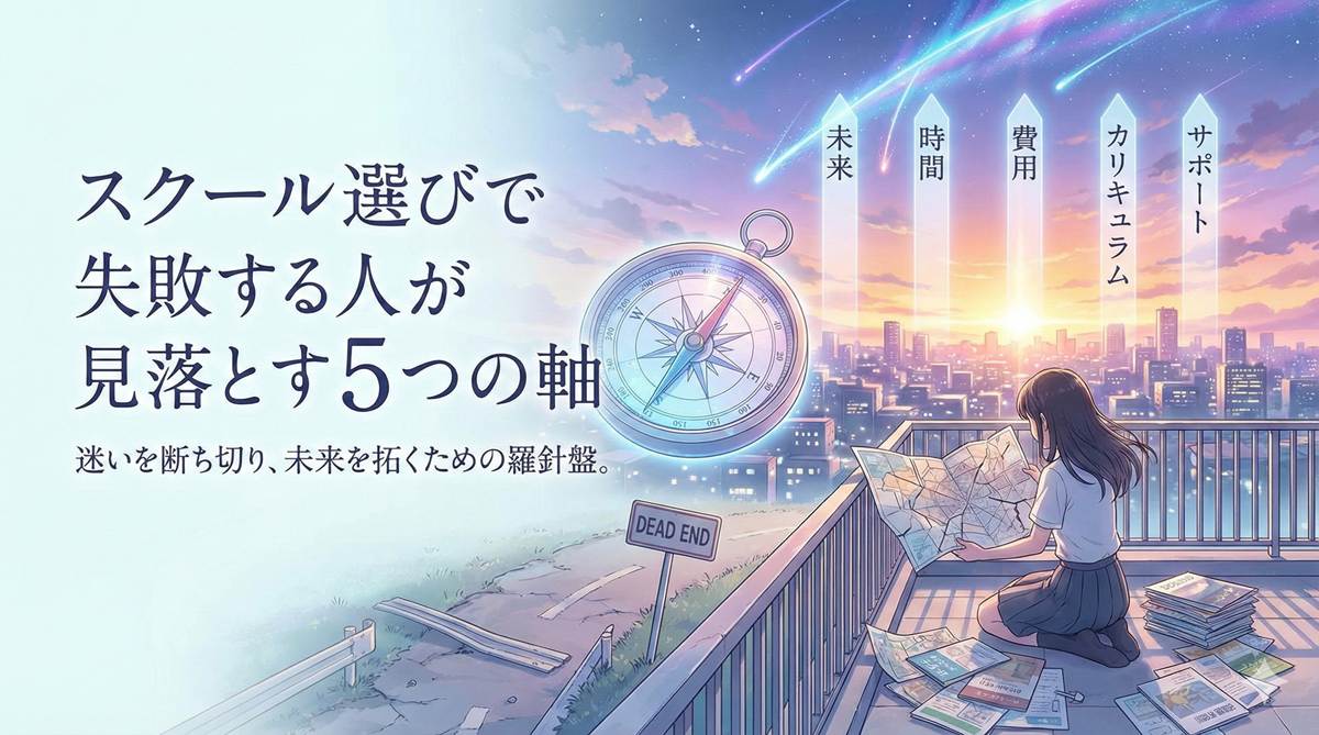 スクール選びで失敗する人が見落とす5つの軸